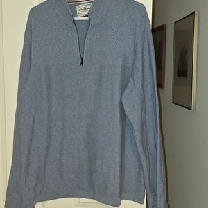 Flag And Anthem Heathered Quarter Zip Sweater